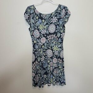 NWT LOFT Navy Floral Mini Dress MP